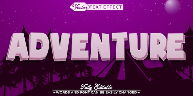 green adventure forest vector fully editable smart object text effect