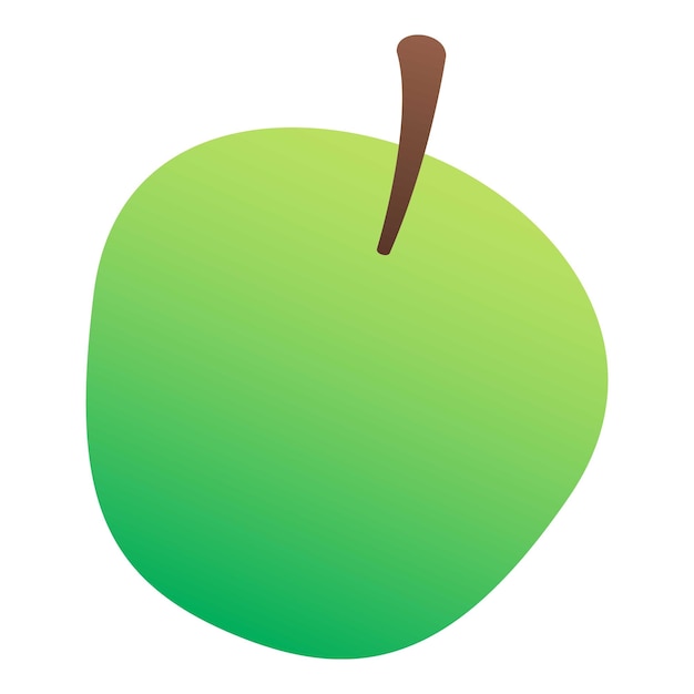 Green apple icon isometric of green apple vector icon for web design isolated on white background