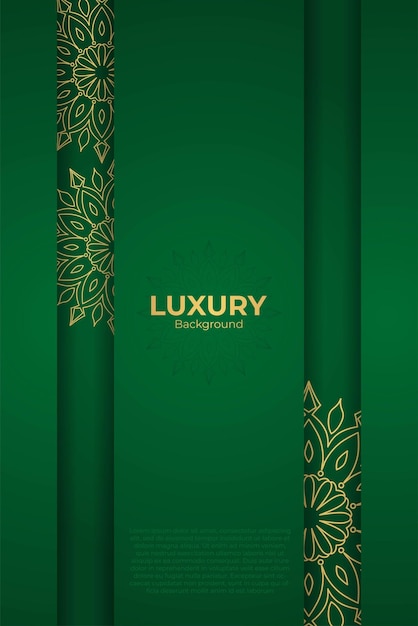 Green arabic luxury background