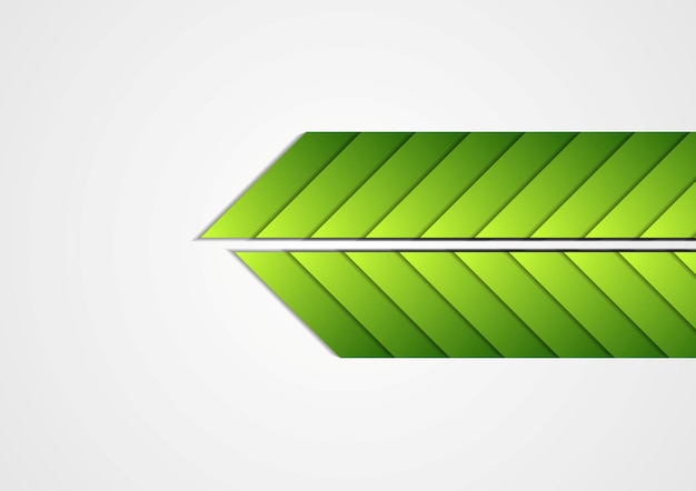 Vettore sfondo aziendale astratto frecce verdi