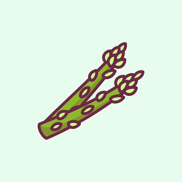 Green asparagus vegetable illustration vegetable healthy food vector illustration