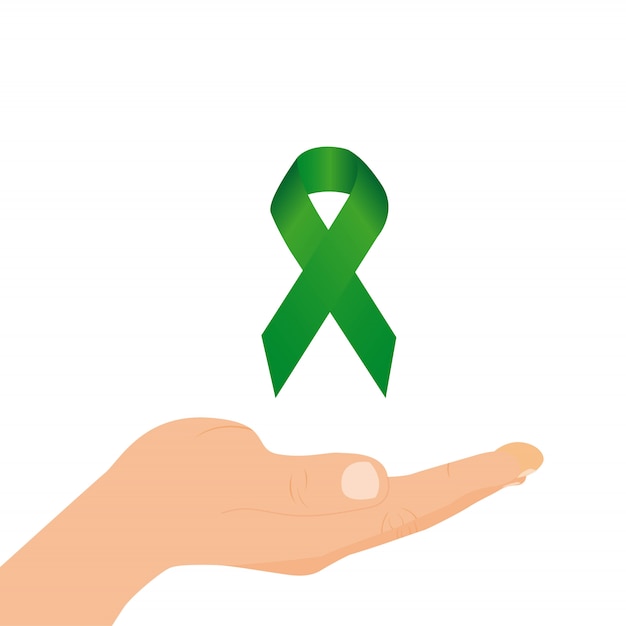 green awareness ribbon