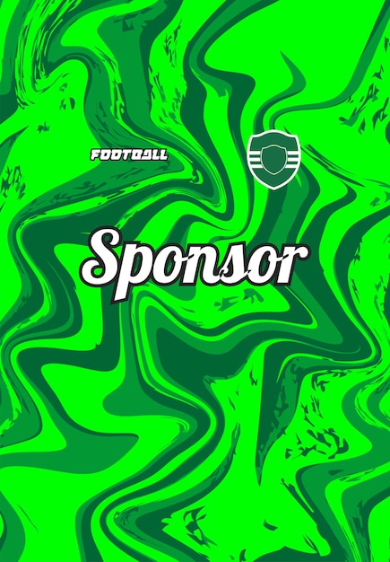 a green background with a green background with a football logo on it