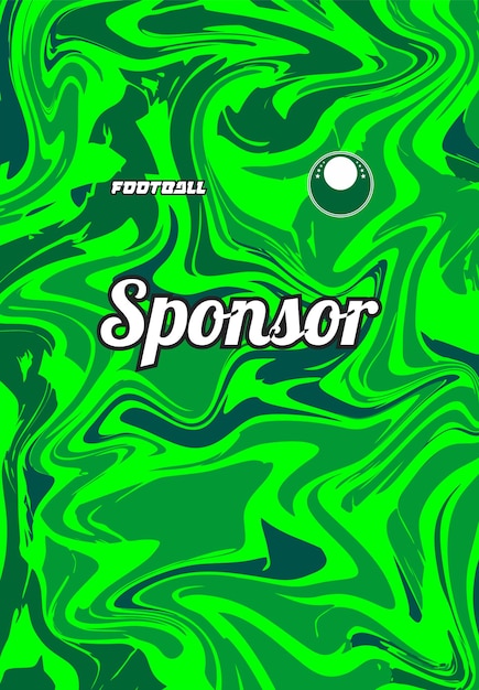 a green background with a green background with a green soccer ball and the words quot kick your tea
