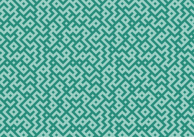 green background with mosaic seamless pattern vector