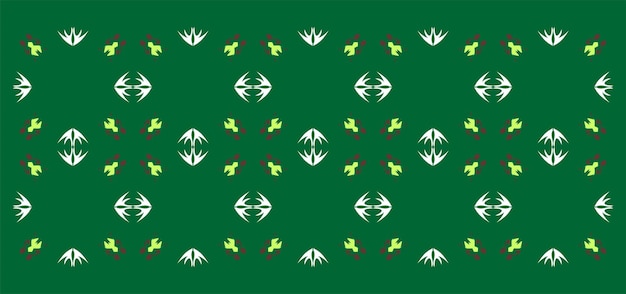 Green background with unique pattern for decoration