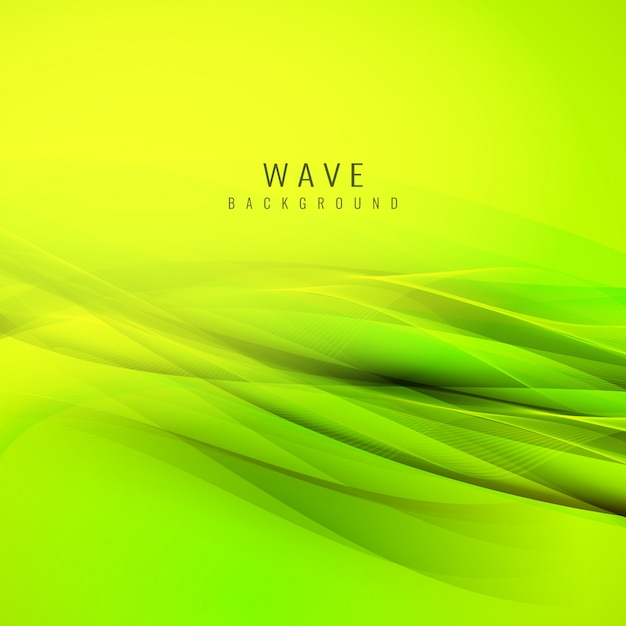 抽象的な明るい緑の波の背景
