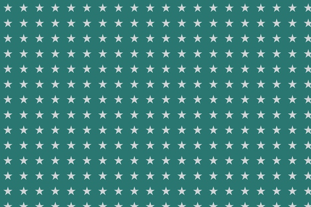 Vector a green background with white stars and a green background