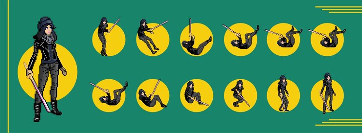 Vector a green background with a yellow circle that says'the monkey'on it