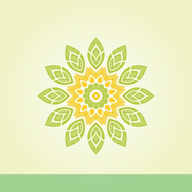 Green badges for yoga studios. Holistic and alternative medicine centers, natural. Mandala logo