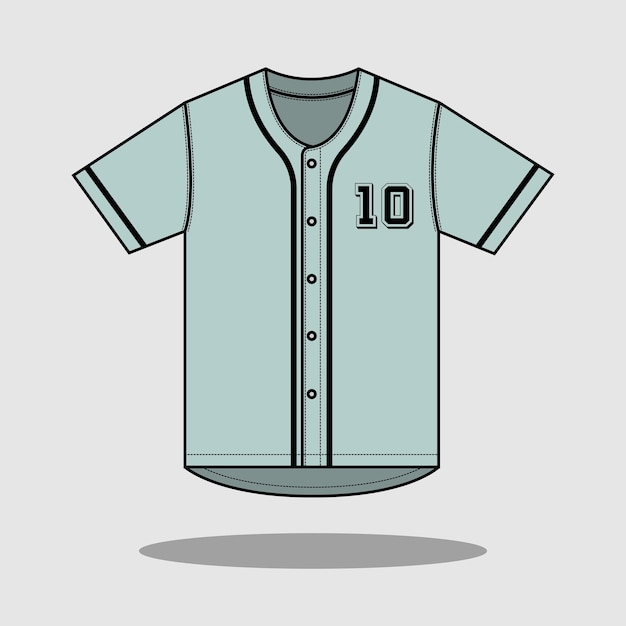 Maglia da baseball verde