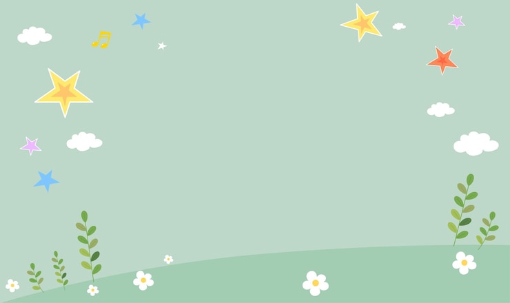 Green beautiful kids background Nature landscape vector illustration Field cartoon illustration su