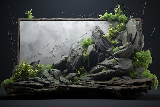 A green beautiful planted tropical freshwater aquarium