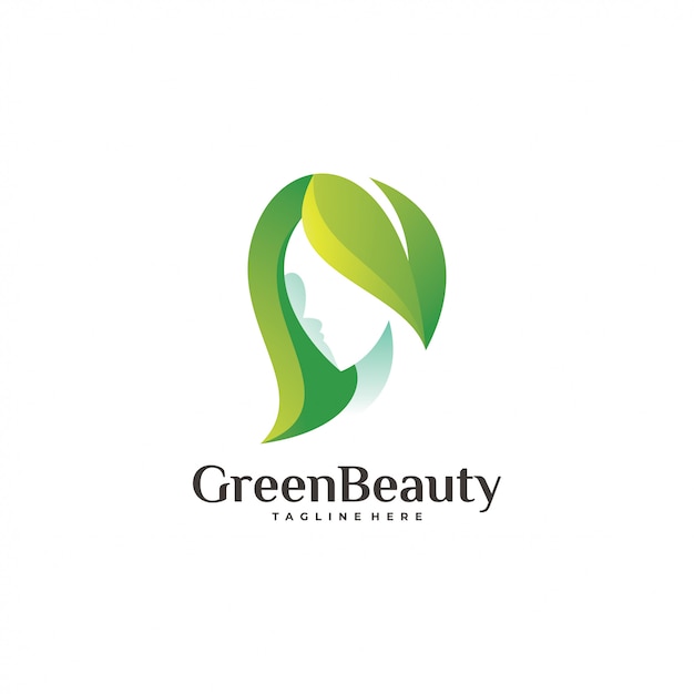 Green beauty logotype