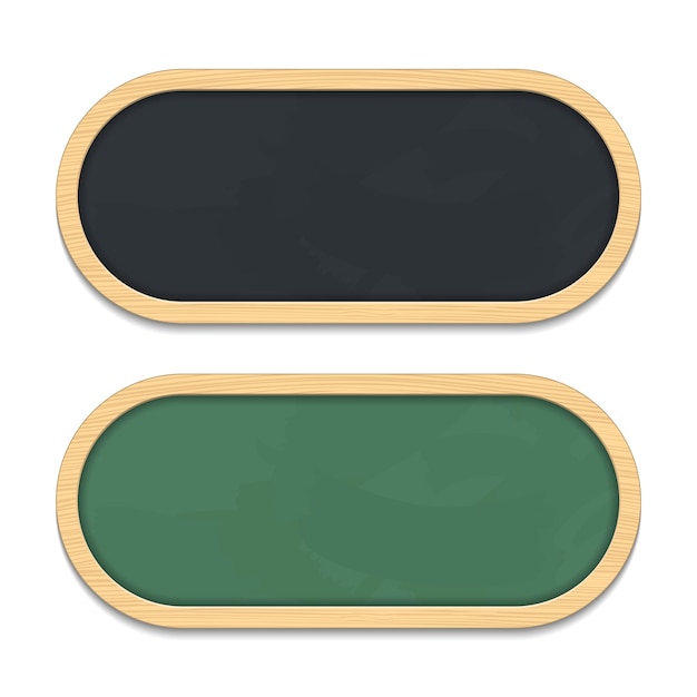 Green and Black Chalkboards