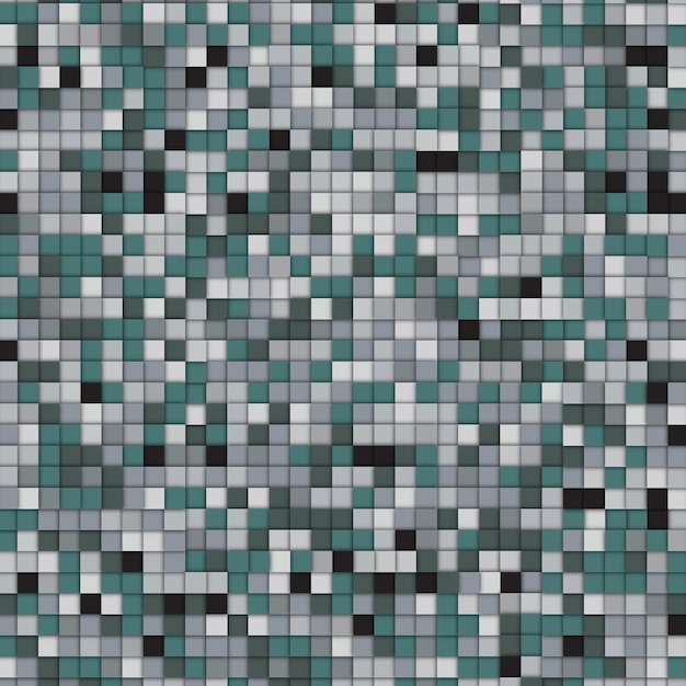 Vector green black grey ceramic mosaic floor and wall tiles pattern abstract geometric pixel background