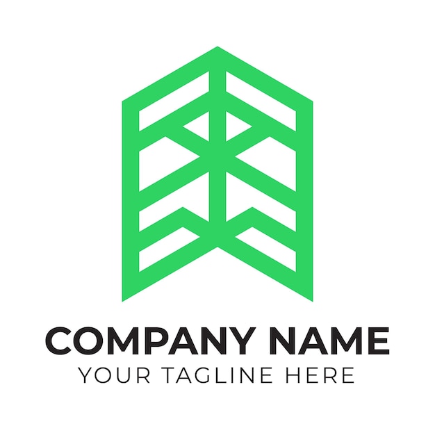 A green and black logo for a company called a logo.