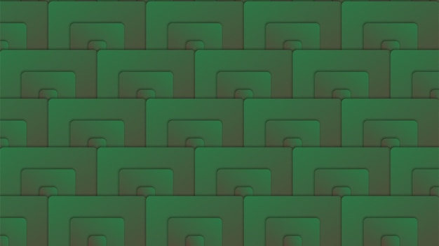 green block pattern.
Vector illustration