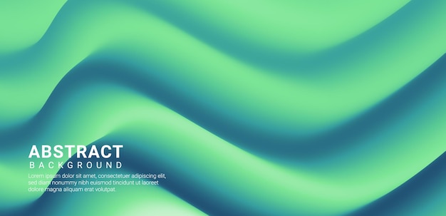 Vector green and blue background with a green wave design.