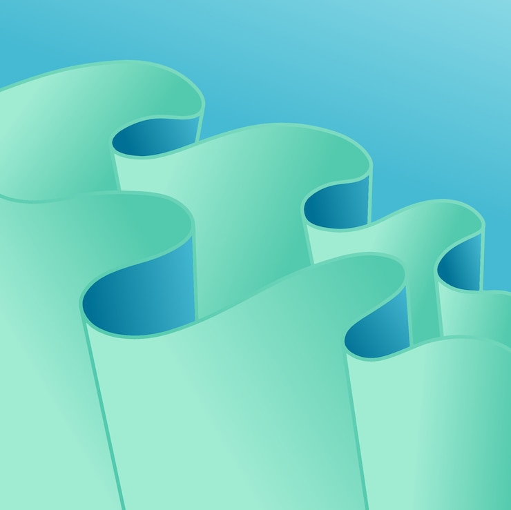 Vector green and blue gradient abstract background