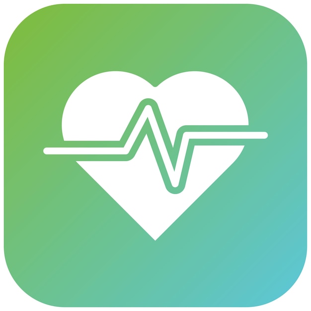 a green and blue heart with a green background