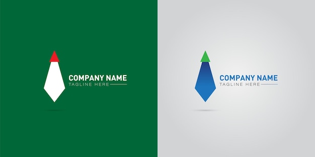 A green and blue logo that says company name.