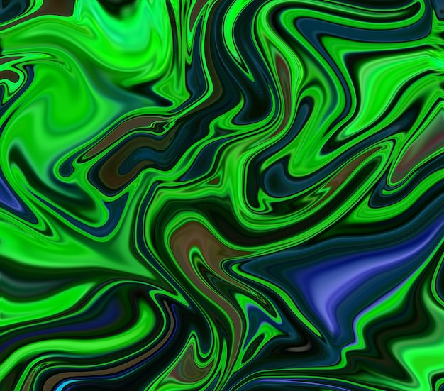 A green and blue marble background with a purple and green swirl.