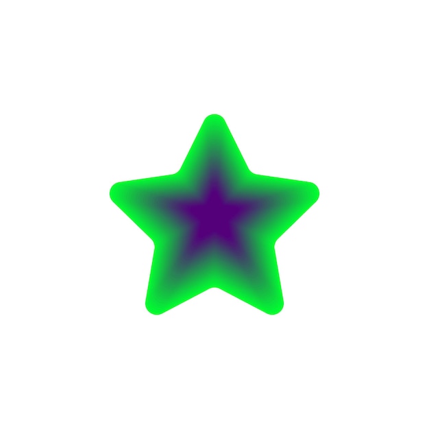 Green blue star vector transition colours decor abstractive element