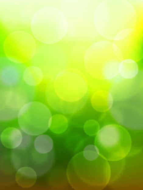 Vector green bokeh abstract