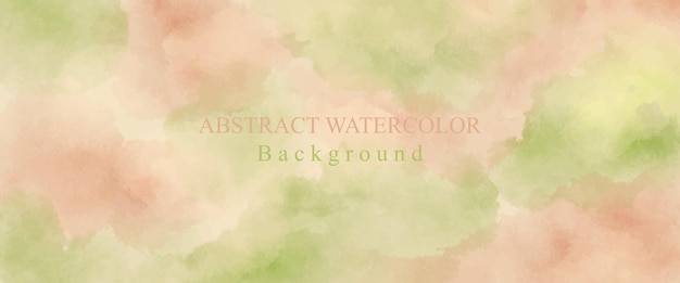 Green and brown watercolor background wallpaper design with earth tone watercolor stains vector illustration for prints cover background banner poster cover brochure and invitation cards