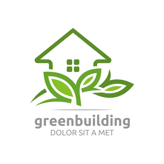 Green Building Logo Template