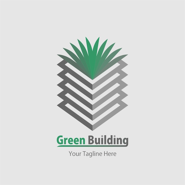 녹색 건물 로고