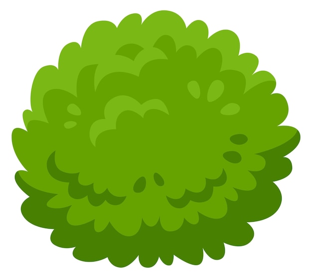 Green bush Cartoon botany Scene greenery element