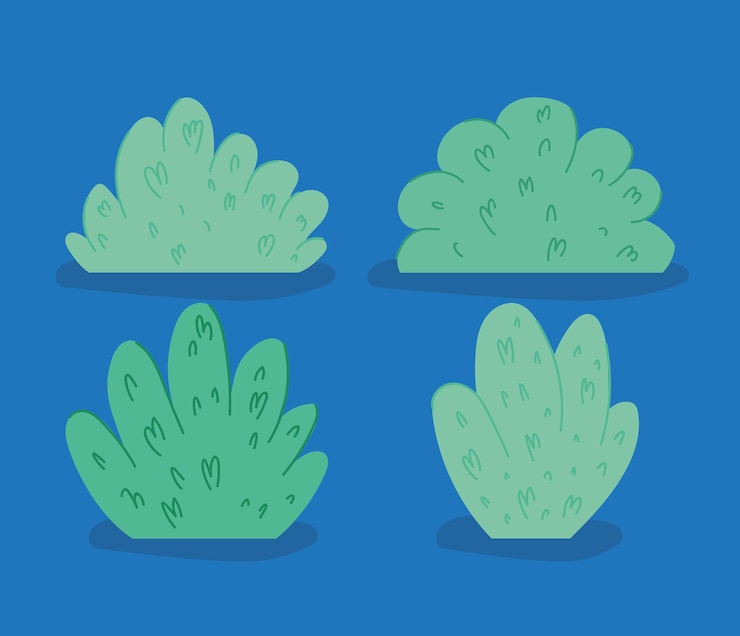 Vector 綠色灌木群
