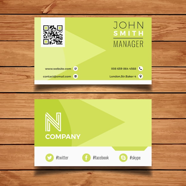 Green business card