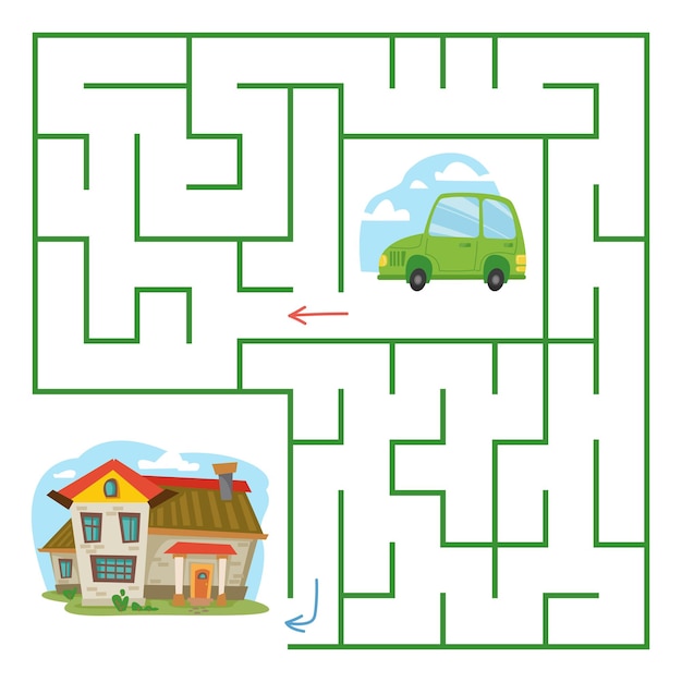 Online Maze Games for Kids and Toddlers: Car