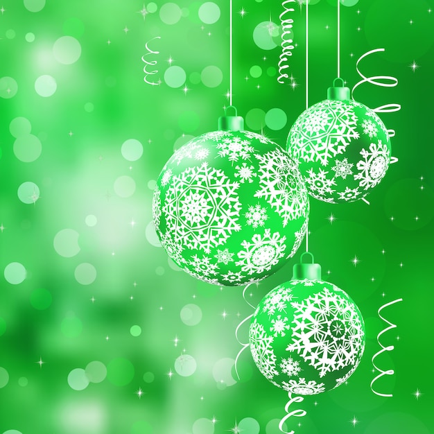 Green christmas background