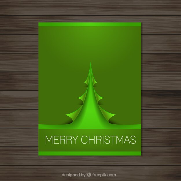 Green christmas card