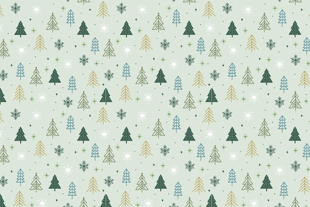 Green Christmas Pattern