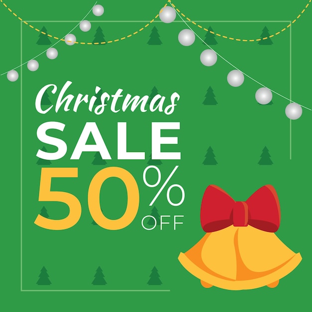 Green Christmas Poster with discount