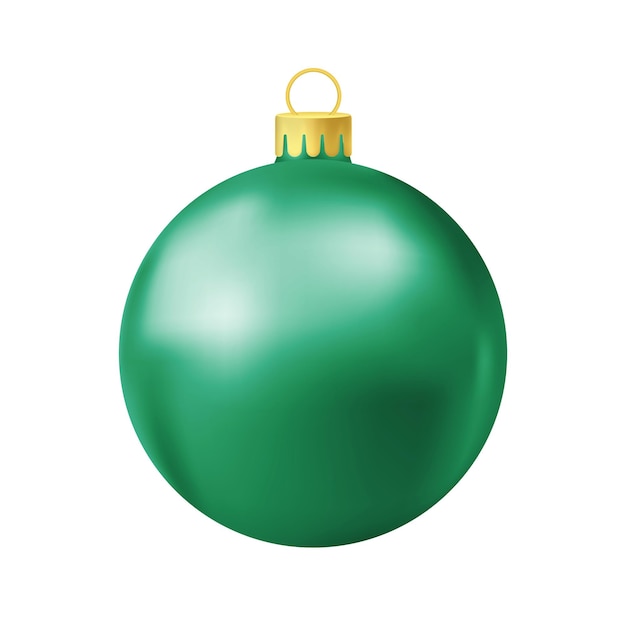 Green christmas tree ball