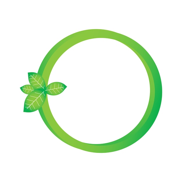 Вектор Вектор дизайна рамы зеленого круга