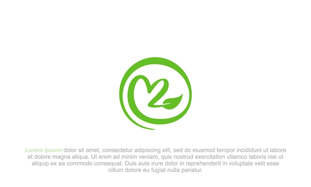 Vector green circle with a bird and the number 2 on it.