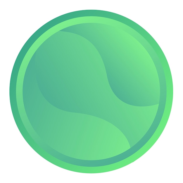 Vector green circle with stains vector design element