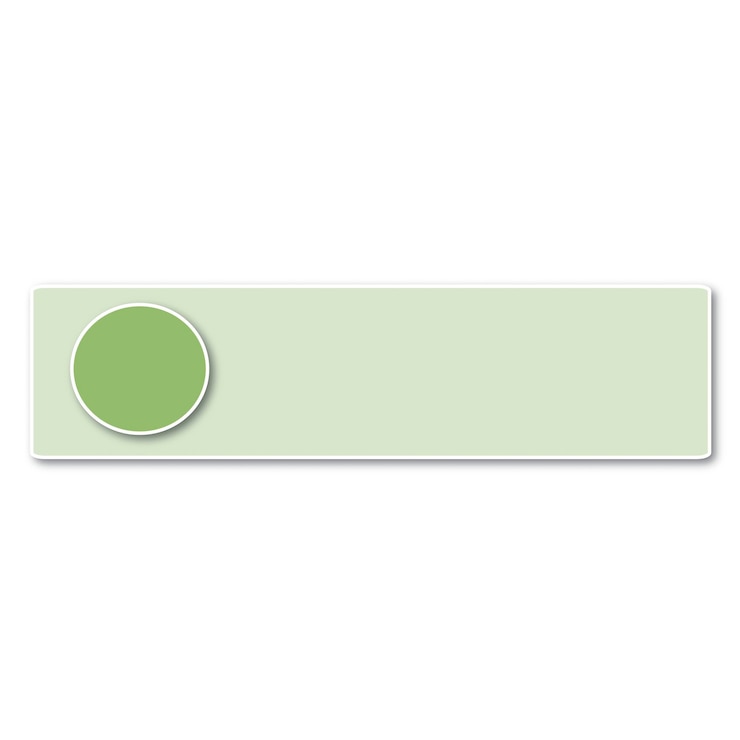 Vector a green circle with a white circle in the middle.