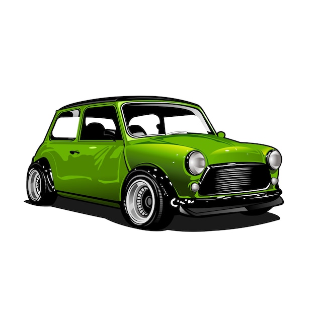 Illustrazione di green city car