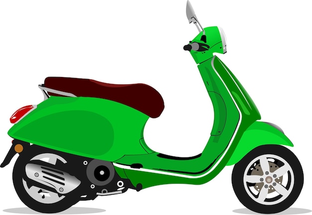 Green city scooter