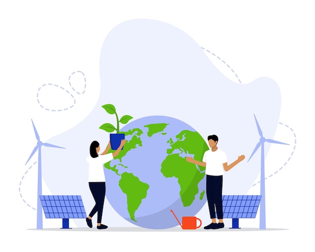 green clean energy concept renewable energy for better future