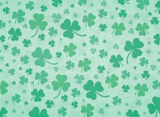 green clover leaf background vector