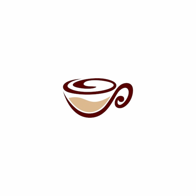 green coffee logo design, coffee cup logo